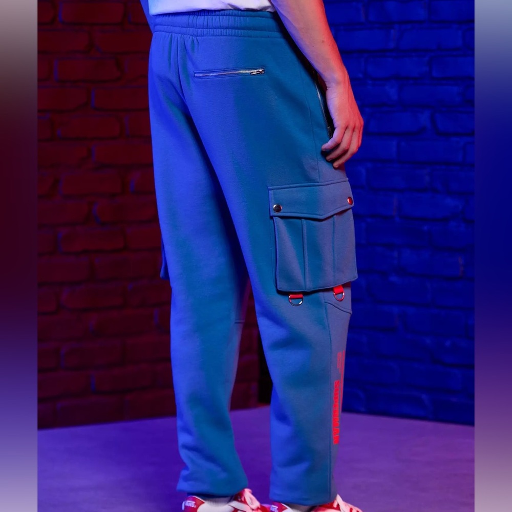 Unisex‎ DC Comics Superman Logo Cargo Jogger Sweatpants Hot Topic - Picture 2 of 4